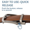 image:imageBOSTANTEN Mens Belt Leather Ratchet 1 38 Belt For Men Gift Dress and Casual with Adjustable Buckle Trim to Fit013dark Brown