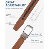 image:imageBOSTANTEN Mens Belt Leather Ratchet 1 38 Belt For Men Gift Dress and Casual with Adjustable Buckle Trim to Fit013dark Brown