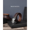 image:imageBOSTANTEN Mens Belt Leather Ratchet Belt For Men Dress and Casual with Adjustable Buckle Trim to Fit001 Coffee