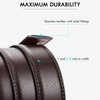 image:imageBOSTANTEN Mens Belt Leather Ratchet Belt For Men Dress and Casual with Adjustable Buckle Trim to Fit001 Coffee