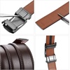 image:imageBOSTANTEN Mens Belt Leather Ratchet Belt For Men Dress and Casual with Adjustable Buckle Trim to Fit001 Coffee