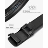 image:imageBOSTANTEN Mens Belt Leather Ratchet Belt For Men Dress and Casual with Adjustable Buckle Trim to Fit003black