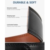 image:imageBOSTANTEN Mens Belt Leather Ratchet Belt For Men Dress and Casual with Adjustable Buckle Trim to Fit003black With Apricot
