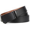 image:imageBOSTANTEN Mens Belt Leather Ratchet Belt For Men Dress and Casual with Adjustable Buckle Trim to Fit003black With Coffee