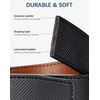 image:imageBOSTANTEN Mens Belt Leather Ratchet Belt For Men Dress and Casual with Adjustable Buckle Trim to Fit003black With Coffee