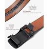 image:imageBOSTANTEN Mens Belt Leather Ratchet Belt For Men Dress and Casual with Adjustable Buckle Trim to Fit003black With Coffee
