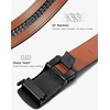 image:imageBOSTANTEN Mens Belt Leather Ratchet Belt For Men Dress and Casual with Adjustable Buckle Trim to Fit003black With Coffee