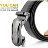 image:imageBOSTANTEN Mens Belt Leather Ratchet Belt For Men Dress and Casual with Adjustable Buckle Trim to Fit009black With Apricot