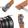 image:imageBOSTANTEN Mens Belt Leather Ratchet Belt For Men Dress and Casual with Adjustable Buckle Trim to Fit009black With Apricot