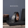 image:imageBOSTANTEN Mens Belt Leather Ratchet Belt For Men Dress and Casual with Adjustable Buckle Trim to Fit014  Black  Brown