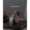 image:imageBOSTANTEN Mens Belt Leather Ratchet Belt For Men Dress and Casual with Adjustable Buckle Trim to Fit015  All Brown