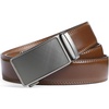 image:imageBOSTANTEN Mens Belt Leather Ratchet Belt For Men Dress and Casual with Adjustable Buckle Trim to Fit016  Vintage Brown