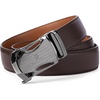 image:imageBOSTANTEN Mens Belt Leather Ratchet Belt For Men Dress and Casual with Adjustable Buckle Trim to FitWoven Pattern  Black