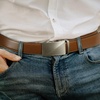 image:imageBOSTANTEN Ratchet Leather Belt For Men 2 Pack Dress and Casual with Adjustable Buckle Trim to Fit003black and Coffee