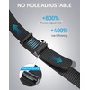 image:imageBOSTANTEN Ratchet Web Belt Men Nylon Golf Adjustable Work Mens Belt with Casual Pants001 All Black