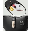 image:imageBOSTANTEN Shoulder Bags for Women Small Crescent Moon Underarm Purse Trendy Vegan Leather HandbagBlack