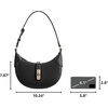 image:imageBOSTANTEN Shoulder Bags for Women Small Crescent Moon Underarm Purse Trendy Vegan Leather HandbagBlack