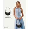 image:imageBOSTANTEN Shoulder Bags for Women Small Crescent Moon Underarm Purse Trendy Vegan Leather HandbagBlack