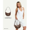 image:imageBOSTANTEN Shoulder Bags for Women Small Crescent Moon Underarm Purse Trendy Vegan Leather HandbagBrown