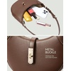 image:imageBOSTANTEN Shoulder Bags for Women Small Crescent Moon Underarm Purse Trendy Vegan Leather HandbagBrown