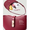 image:imageBOSTANTEN Shoulder Bags for Women Small Crescent Moon Underarm Purse Trendy Vegan Leather HandbagWine Red
