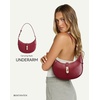 image:imageBOSTANTEN Shoulder Bags for Women Small Crescent Moon Underarm Purse Trendy Vegan Leather HandbagWine Red