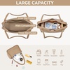 image:imageBOSTANTEN Small Hobo Bags for Women Shoulder Bag for Women Trendy Designer Winter Purse Vegan Leather HandbagAapricot