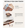 image:imageBOSTANTEN Small Sling Bag for Women Leather Crossbody Bags Fanny Pack Chest Bag for Travel Slim Wallet Women Leather RFID Blocking Credit Card Holder Bifold Thin Wallet