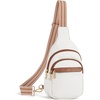 image:imageBOSTANTEN Small Sling Bag for Women Leather Crossbody Bags Fanny Pack Chest Bag for Travel Slim Wallet Women Leather RFID Blocking Credit Card Holder Bifold Thin Wallet
