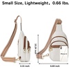 image:imageBOSTANTEN Small Sling Bag for Women Leather Crossbody Bags Fanny Pack Chest Bag for Travel Slim Wallet Women Leather RFID Blocking Credit Card Holder Bifold Thin Wallet