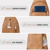 image:imageBOSTANTEN Small Sling Bag for Women Leather Crossbody Bags amp Small Wallet for Women Leather RFID Blocking Card Holder Bifold Compact Wallets With Zipper Coin Pocket Camel