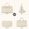 image:imageBOSTANTEN Vegan Leather Purse for Women Top Handle Purses with Gold Buckle Belt Satchel Tote Handbag with Adjustable StrapBeige
