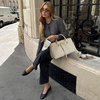 image:imageBOSTANTEN Vegan Leather Purse for Women Top Handle Purses with Gold Buckle Belt Satchel Tote Handbag with Adjustable StrapBeige