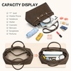 image:imageBOSTANTEN Vegan Leather Purse for Women Top Handle Purses with Gold Buckle Belt Satchel Tote Handbag with Adjustable StrapCoffee