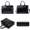 image:imageBOSTANTEN Women Genuine Leather Briefcase Tote Business Vintage Handbag 156 Laptop Shoulder Bag BrownAblack