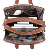 image:imageBOSTANTEN Women Genuine Leather Briefcase Tote Business Vintage Handbag 156 Laptop Shoulder Bag BrownAbrown