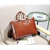 image:imageBOSTANTEN Women Genuine Leather Briefcase Tote Business Vintage Handbag 156 Laptop Shoulder Bag BrownAbrown