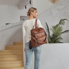 image:imageBOSTANTEN Womens Backpack Purse Leather Travel Backpack Fashion Designer Ladies Shoulder Bags with Wristlet1abrown