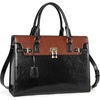 image:imageBOSTANTEN Briefcase for Women 156 inch Leather Laptop Bag Vintage Slim Lawyer Business Bag Stylish Work PurseBblackbrown