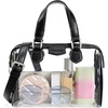 image:imageBOSTANTEN Clear Bag for Stadium Events Small Clear Crossbody Purse with Top Handle for Concerts SportsA01black