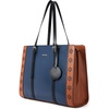 image:imageBOSTANTEN Laptop Bag for Women 156 inch Computer Leather Briefcase Vintage Work Tote HandbagBlueBrown