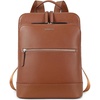 image:imageBOSTANTEN Leather Laptop Backpack for Women 156 inch Computer Bag Travel Work Daypack4brown