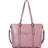 image:imageBOSTANTEN Leather Laptop Bag Work Tote for Women Shoulder Handbag Briefcase 156 inch Satchel Computer BagKpink