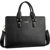 image:imageBOSTANTEN Leather Lawyers Briefcase Laptop Business Slim Bags for Men amp WomenBlack Medium