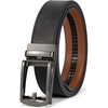 image:imageBOSTANTEN Mens Belt Leather Ratchet 1 38 Belt For Men Gift Dress and Casual with Adjustable Buckle Trim to Fit008black  Brown