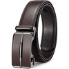 image:imageBOSTANTEN Mens Belt Leather Ratchet Belt For Men Dress and Casual with Adjustable Buckle Trim to Fit005coffee