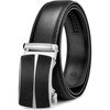 image:imageBOSTANTEN Mens Belt Leather Ratchet Belt For Men Dress and Casual with Adjustable Buckle Trim to Fit006black