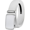 image:imageBOSTANTEN Mens Belt Leather Ratchet Belt For Men Dress and Casual with Adjustable Buckle Trim to Fit020  White