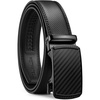 image:imageBOSTANTEN Mens Belt Ratchet Belts for Men Leather Dress Casual with Adjustable Buckle Cut for Fit001all Black