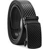image:imageBOSTANTEN Mens Belt Ratchet Belts for Men Leather Dress Casual with Adjustable Buckle Cut for Fit002black  Straw Mat